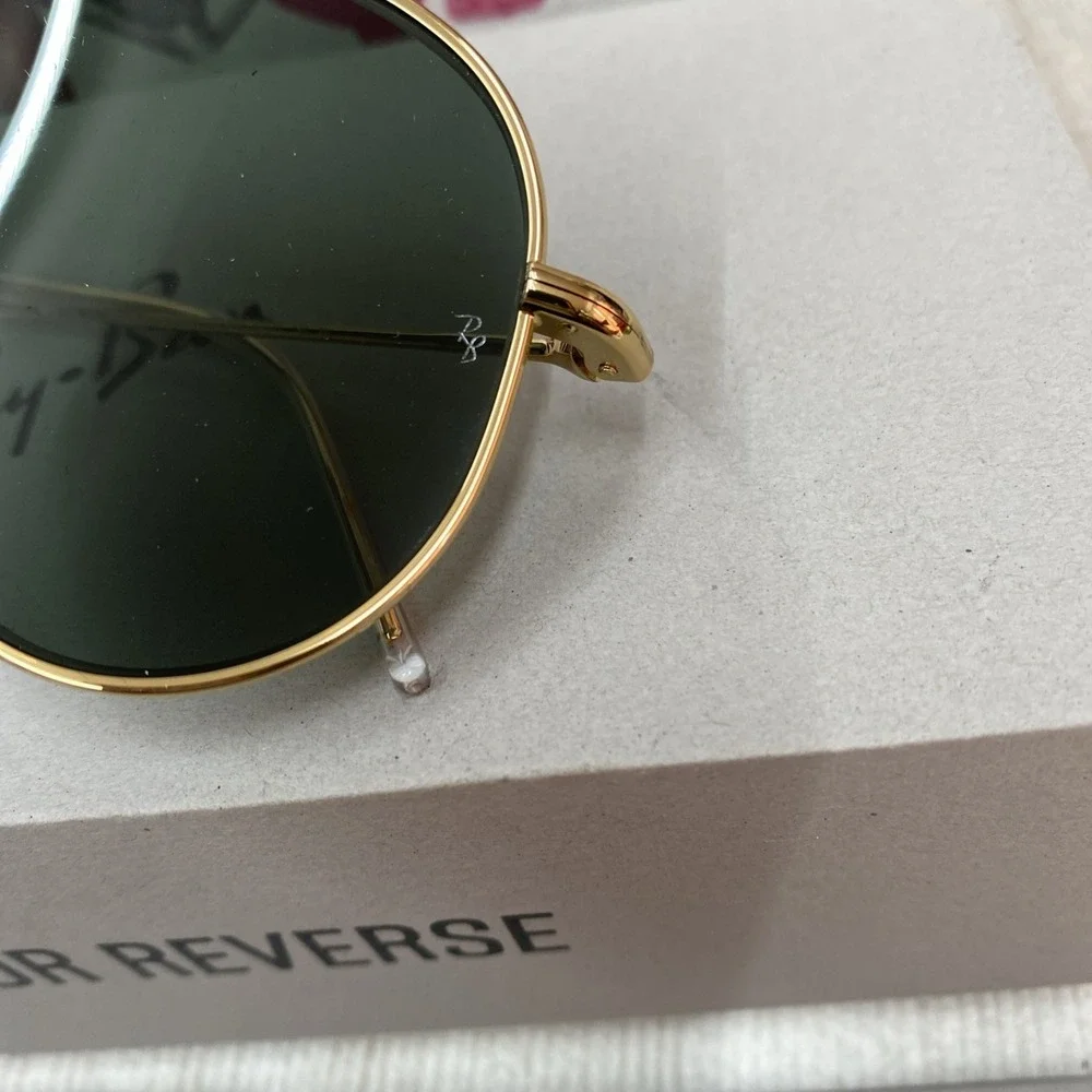 Ray-Ban Aviator Reverse Sunglasses ORBRO101S ARISTA DARK GREEN MIRROR59mm w/case